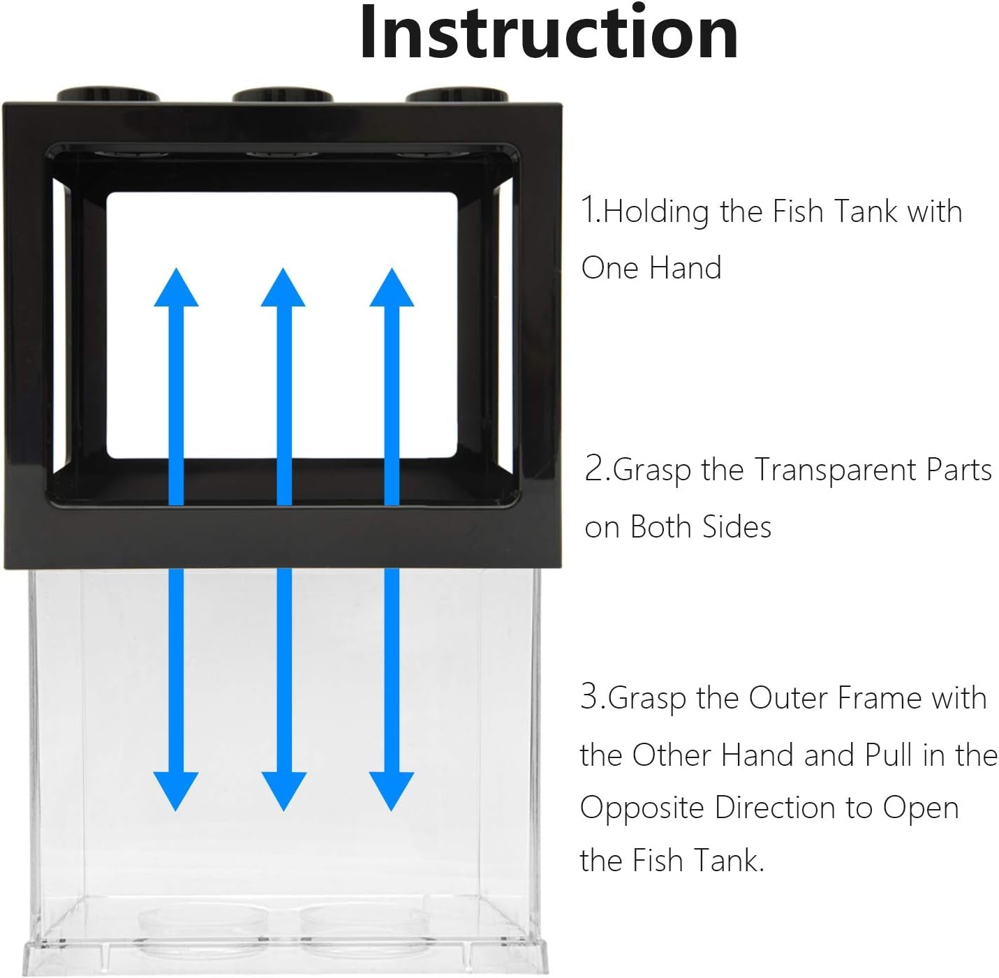 Small Betta Fish Tank,Fish Bow Aquarium with Gravel Plants Rocks Feeder,Small Fish Tank for Turtle Reptile Jellyfish Goldfish,Lb